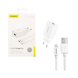 Foneng Carregador K210 com Cabo iPhone 2.1A Branco